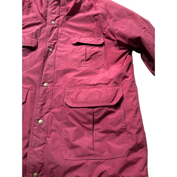 LL Bean Vintage Parka Gor Tex Coat Men’s XL Red hooded lined VTG Chore Barn - Picture 12 of 15